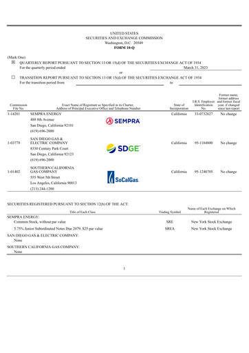 Thumbnail Sempra Quarterly Report 2023-q1