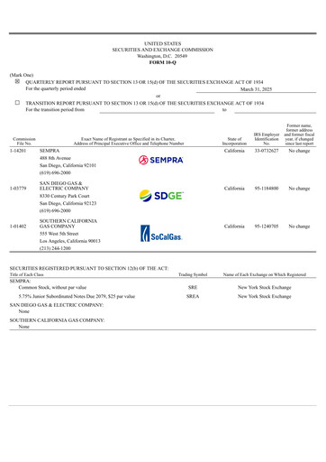Thumbnail Sempra Quarterly Report 2025-q1