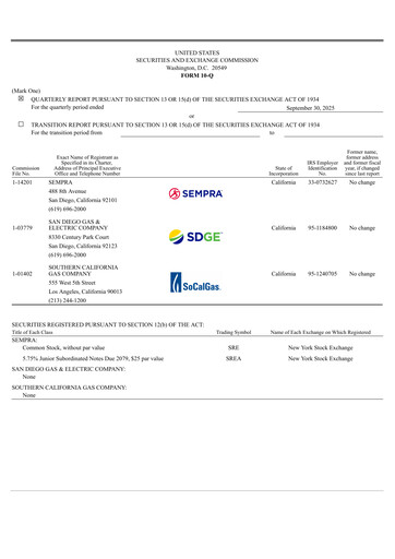 Thumbnail Sempra Quarterly Report 2025-q3