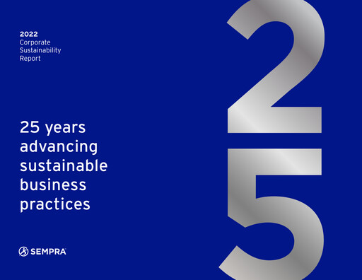 Thumbnail Sempra Sustainability Report 2022