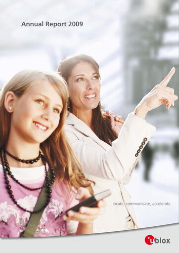 Thumbnail u-blox
 Annual Report 2009