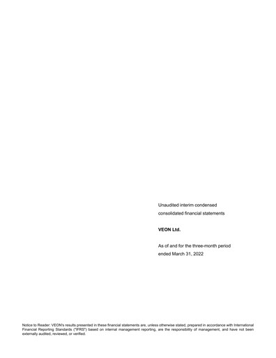 Thumbnail VEON Quarterly Report 2022-q1