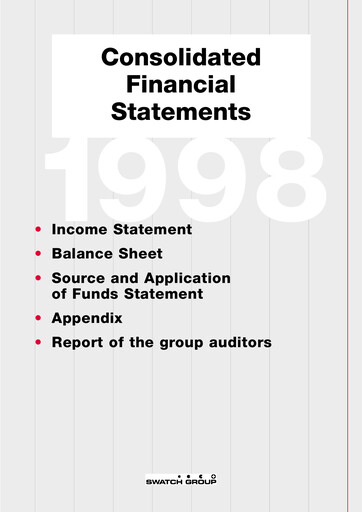 Thumbnail Swatch Financial Statement 1998