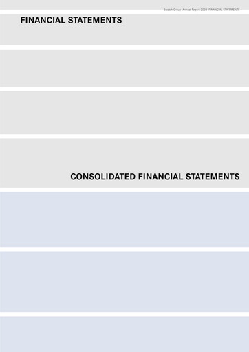 Thumbnail Swatch Financial Statement 2003