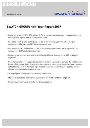Thumbnail Swatch Half-year Report 2019-h1