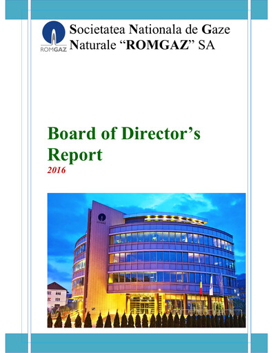 Thumbnail Romgaz Annual Report 2016