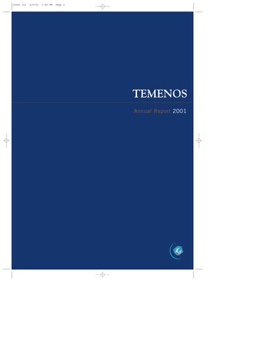 Thumbnail Temenos Annual Report 2001