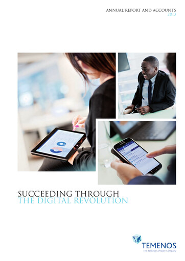 Thumbnail Temenos Annual Report 2013