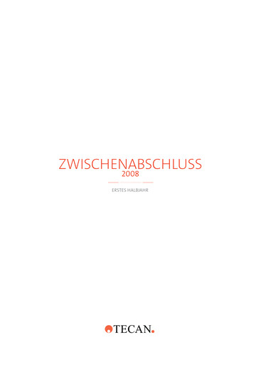 Thumbnail Tecan Half-year Report 2008-h1