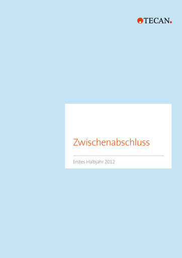 Thumbnail Tecan Half-year Report 2012-h1