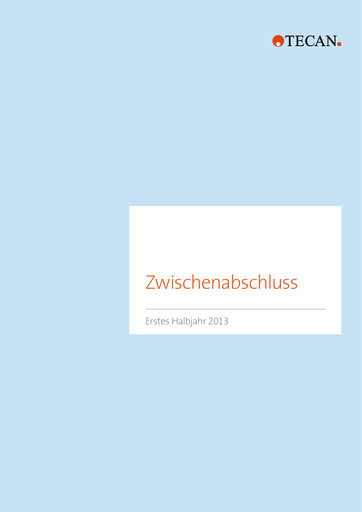 Thumbnail Tecan Half-year Report 2013-h1