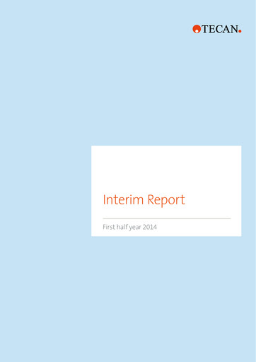 Thumbnail Tecan Half-year Report 2014-h1