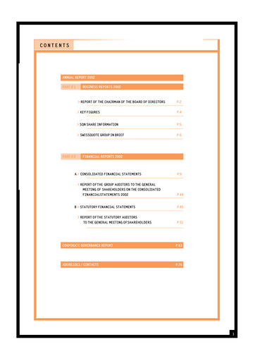 Thumbnail Swissquote Annual Report 2002
