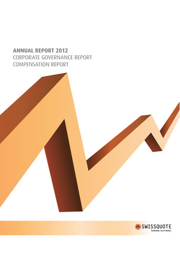 Thumbnail Swissquote Annual Report 2012