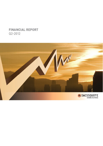 Miniature Swissquote Rapport semestriel 2012-h1