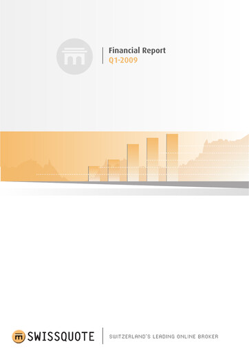 Miniature Swissquote Rapport trimestriel 2009-q1