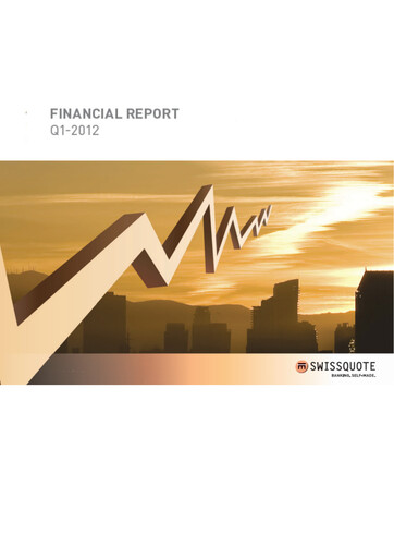 Miniature Swissquote Rapport trimestriel 2012-q1
