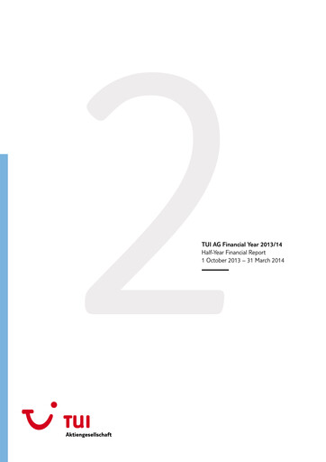 Thumbnail TUI Financial Report 2014-h1