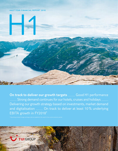 Thumbnail TUI Financial Report 2018-h1