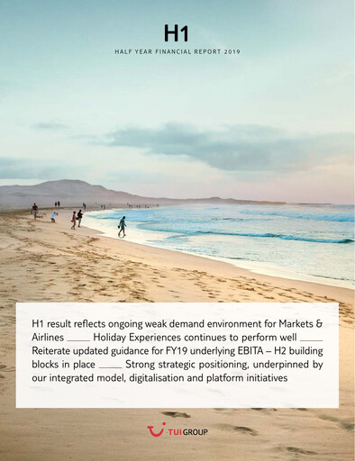 Thumbnail TUI Financial Report 2019-h1