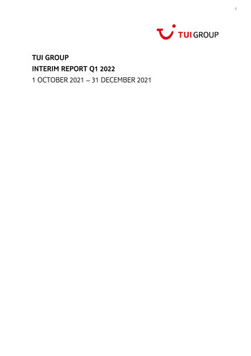 Thumbnail TUI Quarterly Report 2022-q1