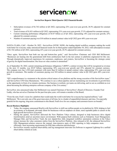 Vorschaubild ServiceNow Quartalsbericht 2022-q3
