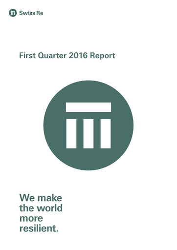 Thumbnail Swiss Re Quarterly Report 2016-q1