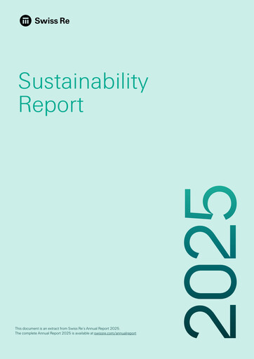 Thumbnail Swiss Re Sustainability Report 2025
