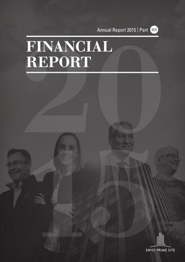 Thumbnail Swiss Prime Site Financial Statement 2015