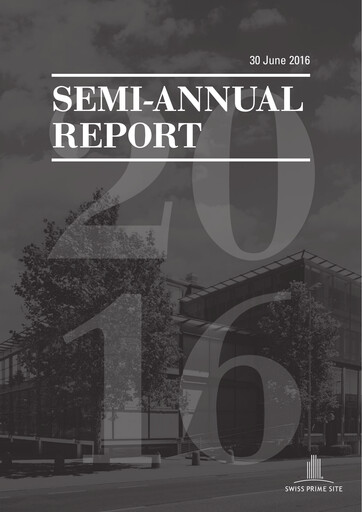 Thumbnail Swiss Prime Site Half-year Report 2016-h1
