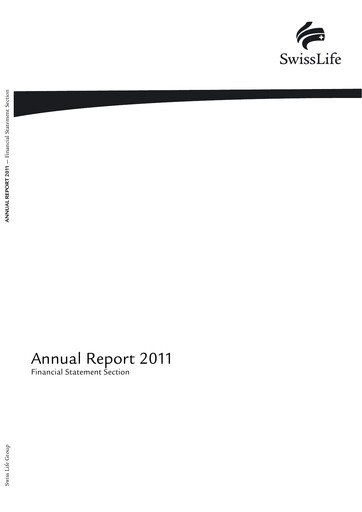 Thumbnail Swiss Life
 Annual Report 2011