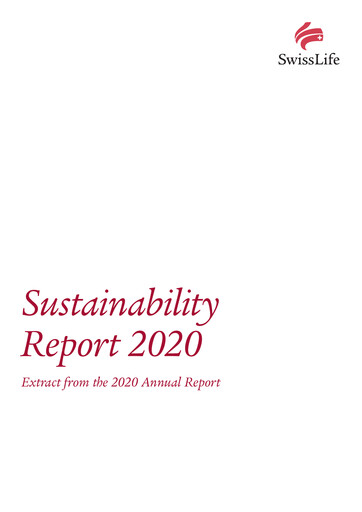 Thumbnail Swiss Life
 Sustainability Report 2020