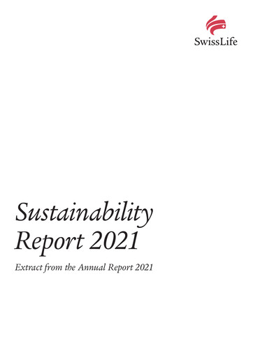 Thumbnail Swiss Life
 Sustainability Report 2021