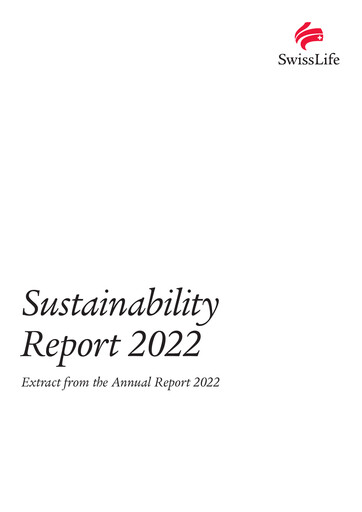 Thumbnail Swiss Life
 Sustainability Report 2022