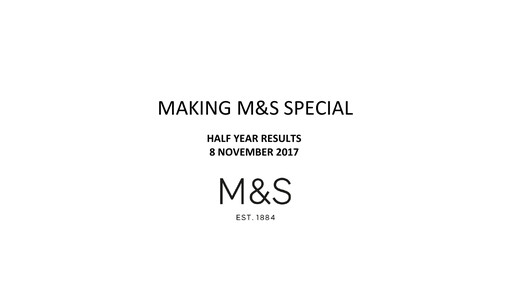 Thumbnail Marks & Spencer Half-year Report 2017