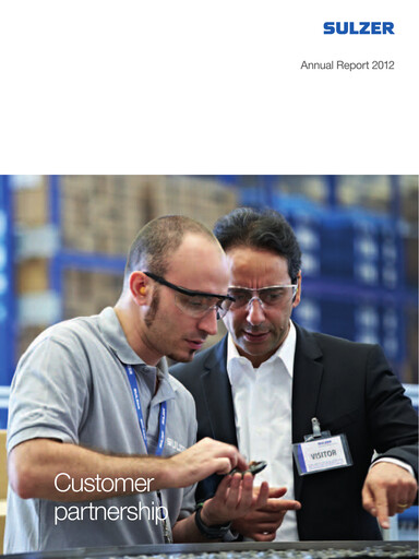 Vorschaubild Sulzer Jahresbericht 2012
