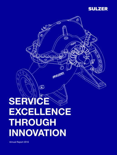 Vorschaubild Sulzer Jahresbericht 2016