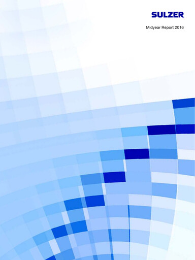 Miniature Sulzer Rapport semestriel 2016