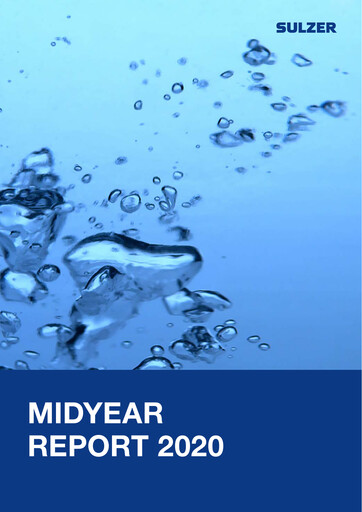 Miniature Sulzer Rapport semestriel 2020