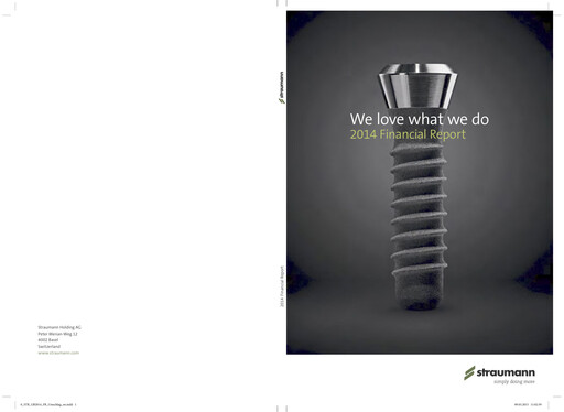 Thumbnail Straumann
 Financial Statement 2014