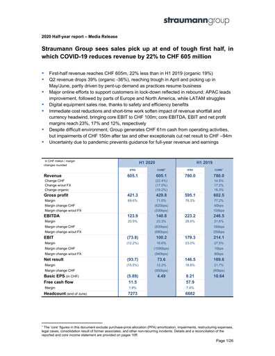 Thumbnail Straumann
 Half-year Report 2020-h1