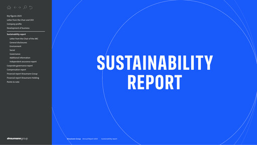 Thumbnail Straumann
 Sustainability Report 2025
