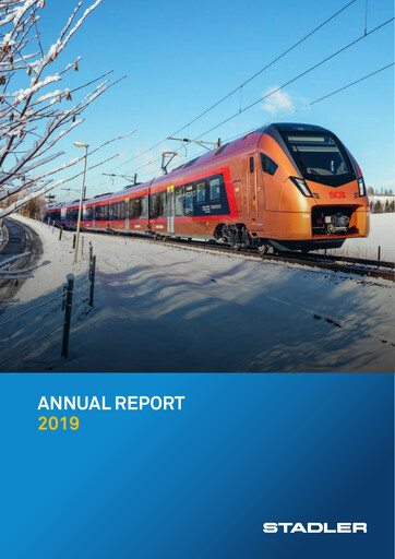 Thumbnail Stadler Rail Annual Report 2019