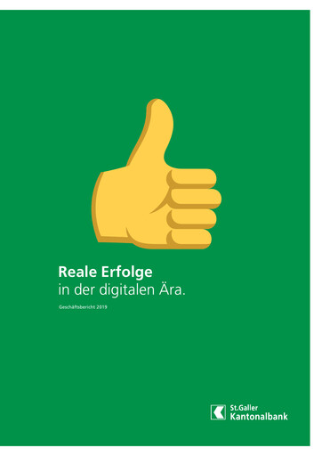 Thumbnail St. Galler Kantonalbank Annual Report 2019