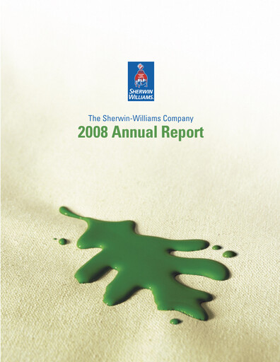 Thumbnail Sherwin-Williams Annual Report 2008