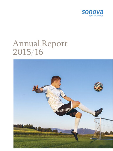 Thumbnail Sonova Annual Report 2015-2016