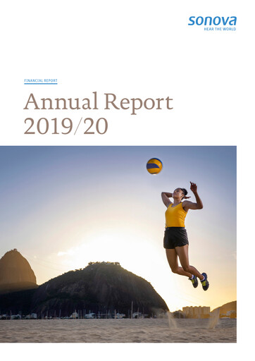 Thumbnail Sonova Annual Report 2019-2020