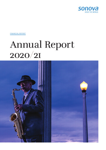 Thumbnail Sonova Annual Report 2020-2021