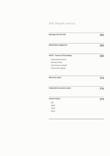 Thumbnail Sonova ESG Report 2021-2022