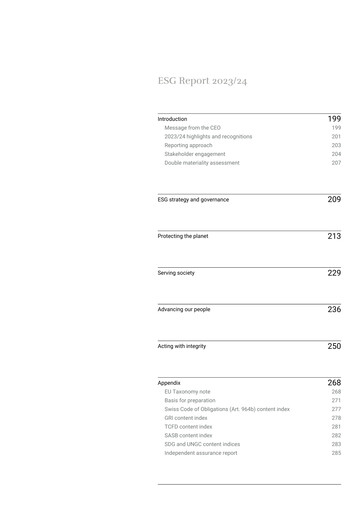 Thumbnail Sonova ESG Report 2023-2024